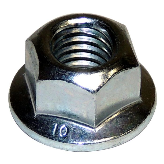 Crown Automotive 6502696 M10X1.5 Flanged Locking Nut for 97-06 Jeep Wrangler TJ; 93-19 Grand Cherokee ZJ, WJ & WK and 06-10 Commander XK