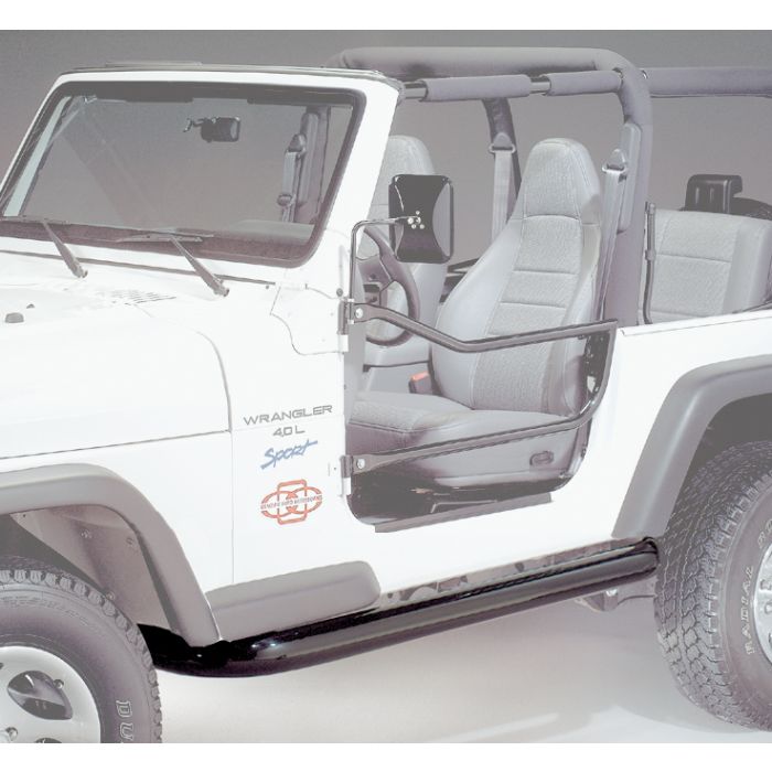 SIDEBAR SET 3IN 87-95 YJ GLOSS BLACK    370-111