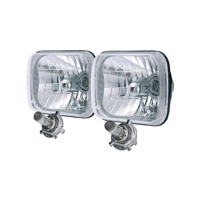 Rampage Products 5089927 H4 MSR Headlight Conversion Kit for 84-01 Jeep Cherokee XJ, 86-92 Jeep Comanche MJ & 87-95 Jeep Wrangler YJ