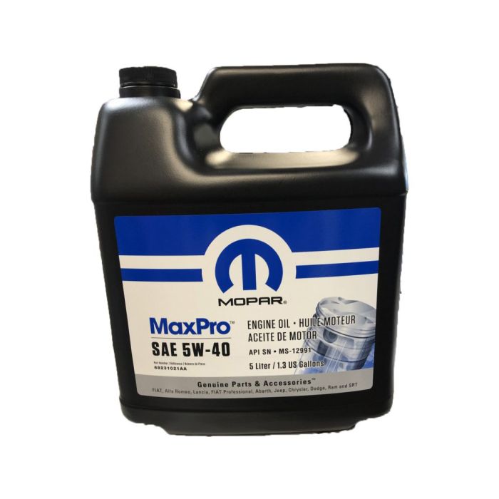 Mopar 68171006PB 5W40 Engine Oil For Jeep Vehicles