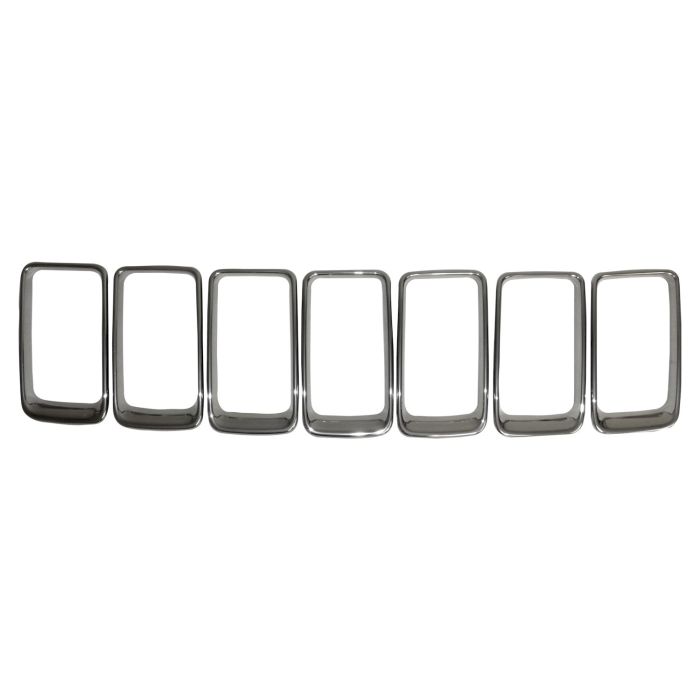 Crown Automotive 68285652AA Brushed Platinum Grille Inserts  for 15-16 Jeep Grand Cherokee WK