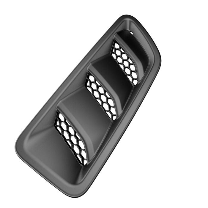 Mopar 68293748AD Passenger Side Hood Air-Inlet Bezel  for 18-19 Jeep Wrangler JL and 2020 Gladiator JT 