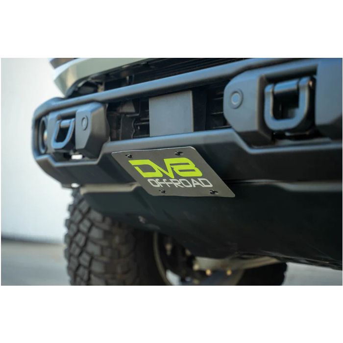 DV8 Offroad  OEM Capable Steel Bumper Front License Plate Mount for 21-26 Ford Bronco
