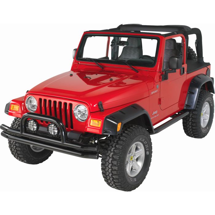 BUMPER FRT 2 TUBE W/HOOP GLOSS 76-95    372-111