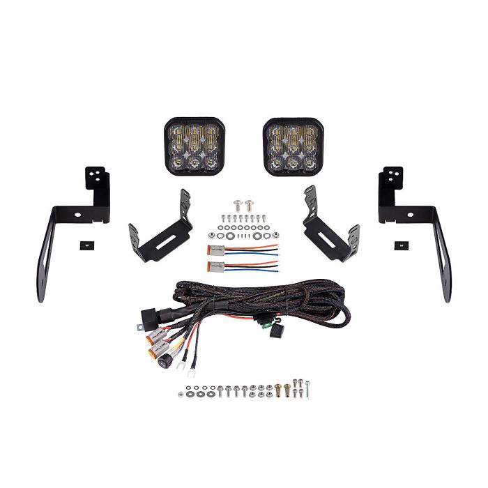 Diode Dynamics DD7277 SS5 CrossLink Bumper Pro Driving Pod Light Kit  for 07-18 Jeep Wrangler JK