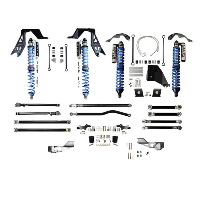 EVO Manufacturing  2.5" King Coilover Long Arm Front / Enforcer Rear Suspension System for 20-25 Jeep Gladiator JT