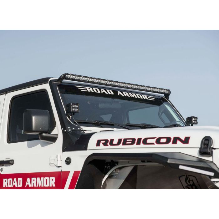 Road Armor  Stealth A-Pillar Light Bar Mount for 18-22 Jeep Wrangler JL & Gladiator JT