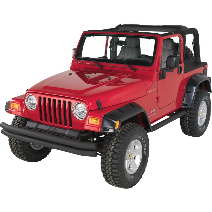 FRONT 2 TUBE BUMPER 76-95 BLACK         377-114