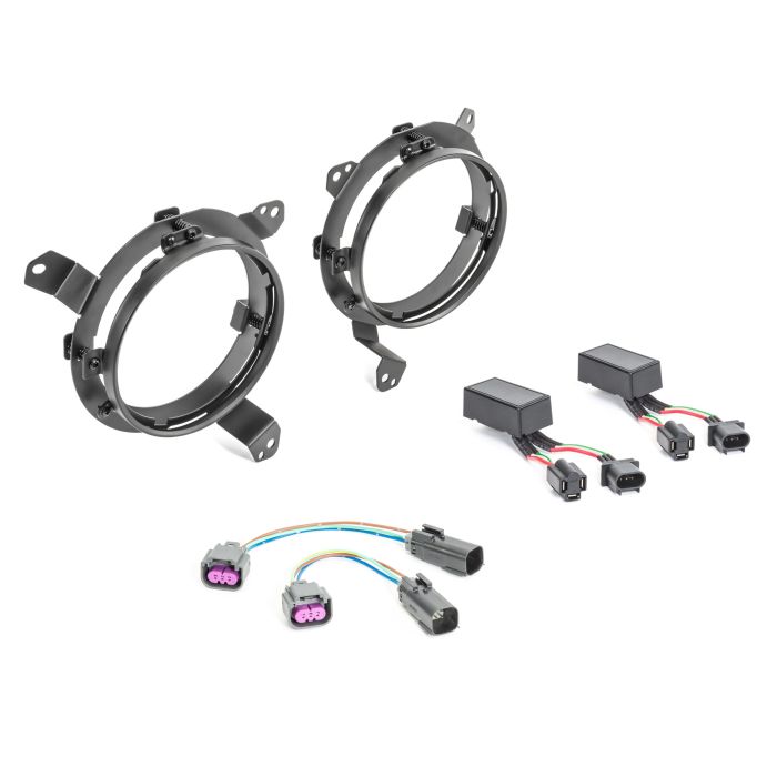 Quadratec  7" Headlight Adapter Bracket Kit for 18-20 Jeep Wrangler JL and Gladiator JT