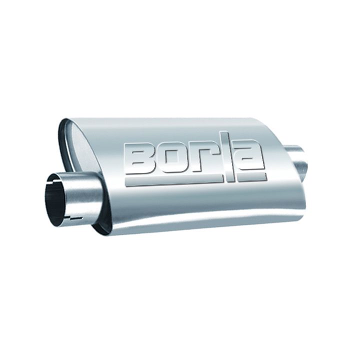 Borla 40358 Performance Muffler Turbo 2 1/2" In 2 1/2" Out for 2.5" Exhaust