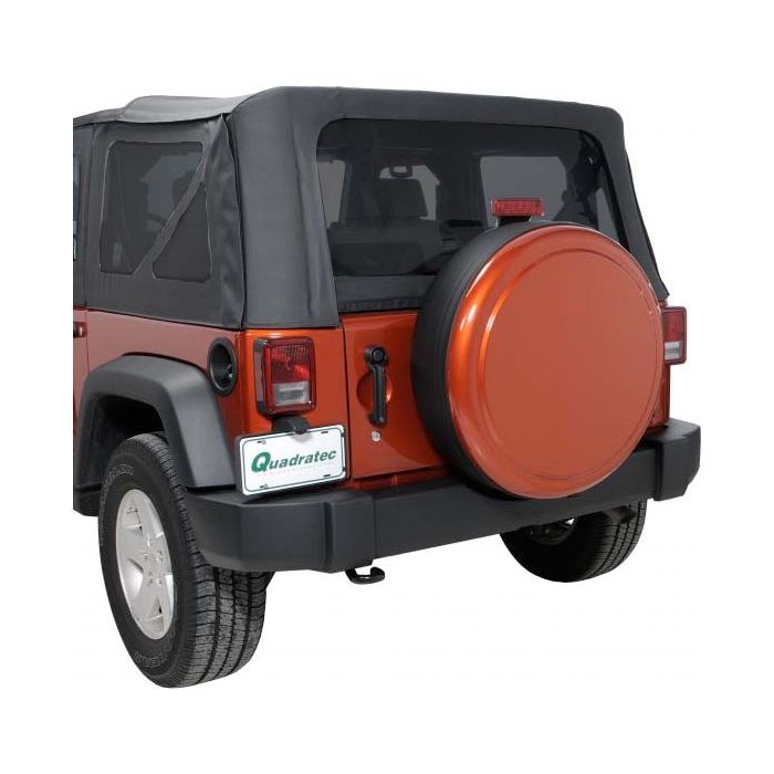 Mopar 82209934 Tinted Soft Top Window Kit in Black for 07-10 Jeep Wrangler JK 2 Door