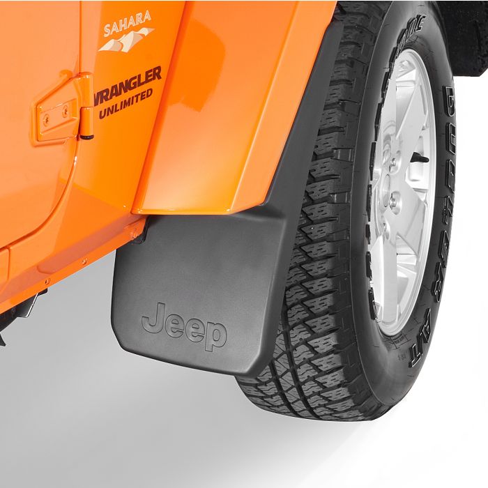 Mopar 82210233 Jeep Logo Front Splash Guards  for 07-18 Jeep Wrangler JK