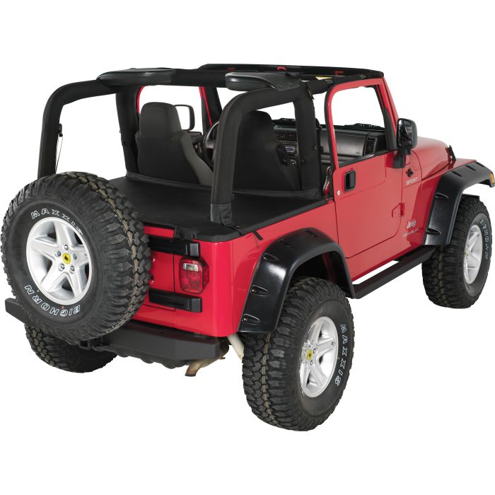 57IN REAR ROCK BMPR W/REC BLACK 97-06   553-124