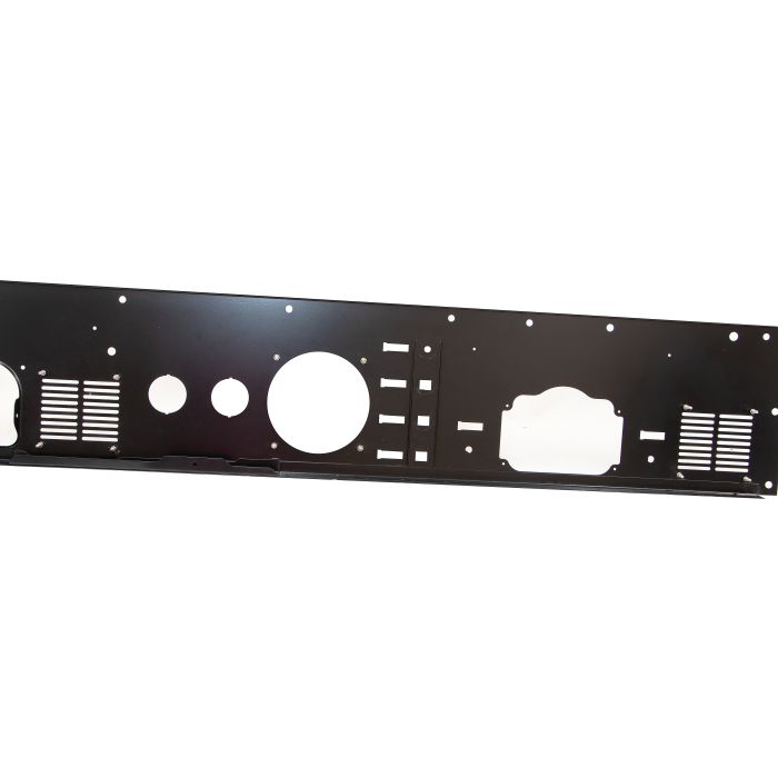 Kentrol  Dash Panel without Radio Cutout in Stainless Steel  for 76-86 Jeep CJ-5, CJ-7 & CJ-8 Scrambler