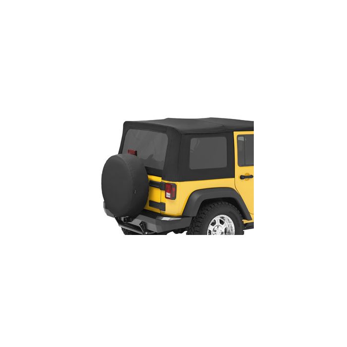 Bestop 58130-35 Tinted Window Kit in Black Diamond for 07-10 Jeep Wrangler Unlimited JK 4 Door with Factory Soft Top or Sailcloth Replace-a-top