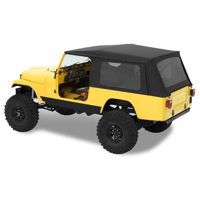 Bestop  Supertop Soft Top with Tinted Windows in Black Denim for 81-85 Jeep CJ-8 Scrambler