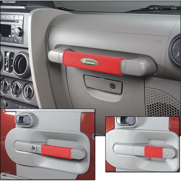 Quadratec  Neoprene Grab Bar & Door Handle Wraps for 07-10 Jeep Wrangler Unlimited JK 4 Door