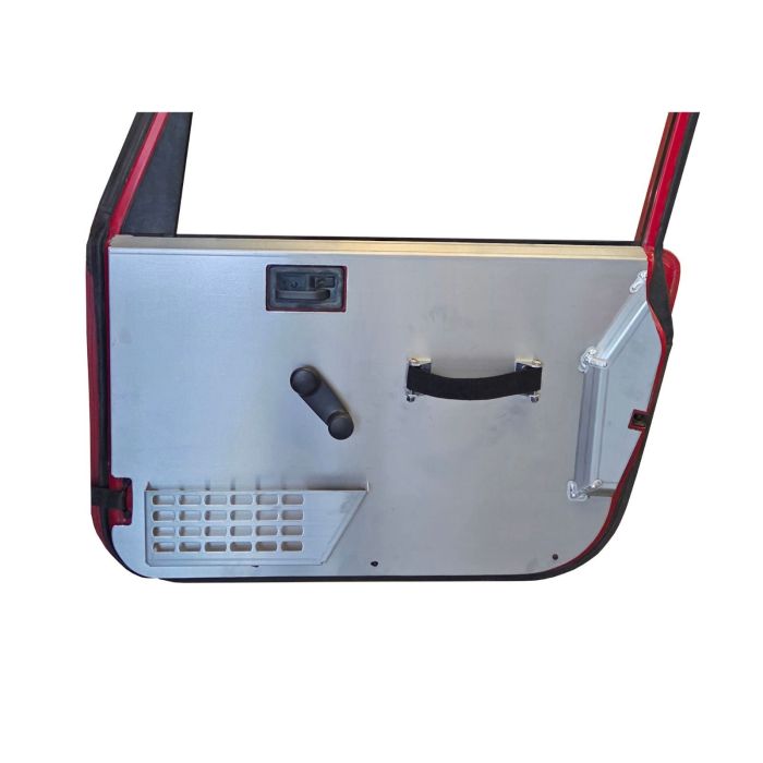 INTERIOR DOOR PANELS FOR FULL DOORS w/INTEGRATED POCKET - PR - STEEL RAW UNCOATED 97-06 TJ/LJ