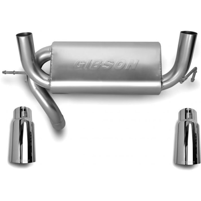Gibson 17303 Aluminized Split Rear Exhaust for 07-18 Jeep Wrangler JK