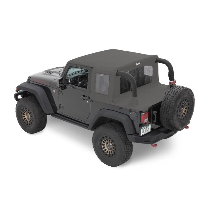 Bestop Halftop Conversion Kit - Jeep '07-18 Wrangler JK 2-Door (Black Diamond)