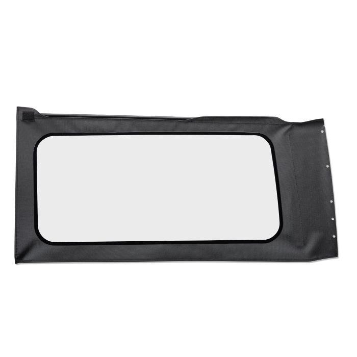 OE JL Replacement Windows - Jeep 2018-23 Wrangler JL (Quarter Left Hand; 2-Door; Black Vinyl; Clear)