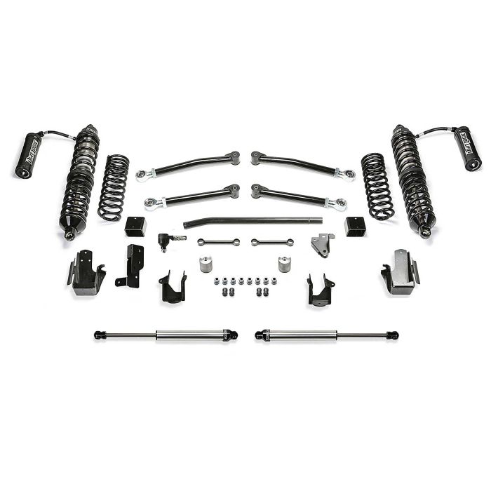 Fabtech  5″ Trail Lift Kit  with 2.5" Dirt Logic Front Reservoir Shocks & 2.25" Rear Dirt Logic Shocks for 20-22 Jeep Wrangler JL Unlimited 4-Door 