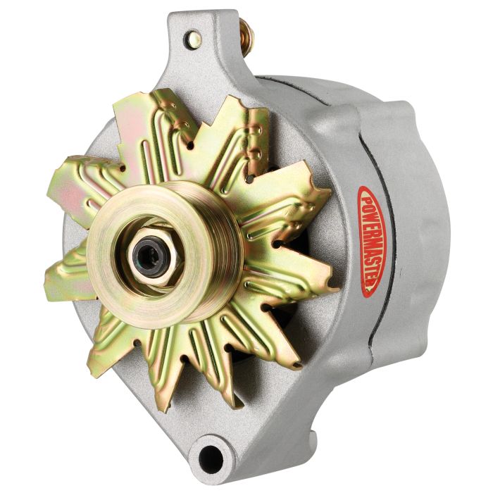Powermaster 8-47140 140 / 80 Amp Alternator in Natural Finish for 76-77 Jeep CJ-5 & CJ-7 with V-8