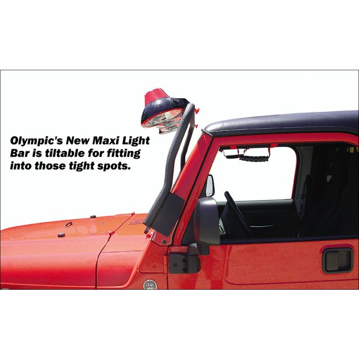 Olympic 4x4 Products Maxi Light Bar for 76-95 Jeep CJ & Wrangler YJ