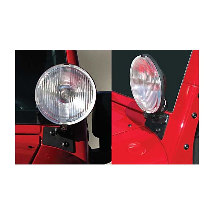 Rugged Ridge 11027.03 Windshield Light Mounting Brackets for 07-18 Jeep Wrangler JK