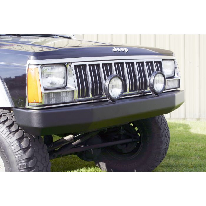 Warrior Products 560 Front Rock Crawler Bumper in Black for 84-01 Jeep Cherokee XJ