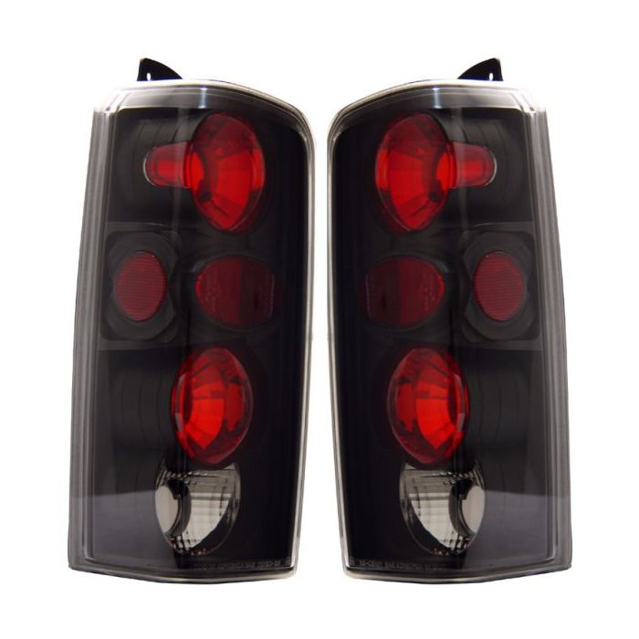 TAILLIGHTS 97-00 JEEP CHEROKEE BLACK