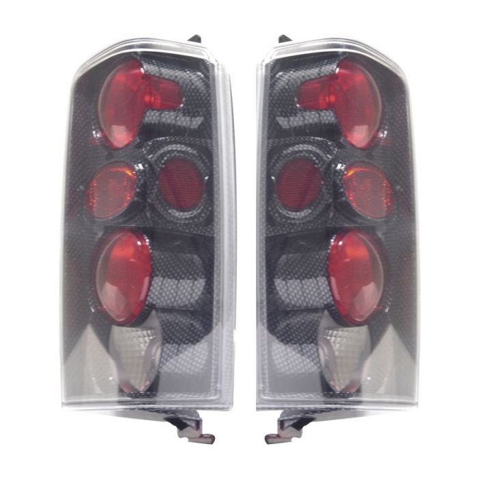 TAILLIGHTS 97-00 JEEP CHEROKEE CARBON   211102