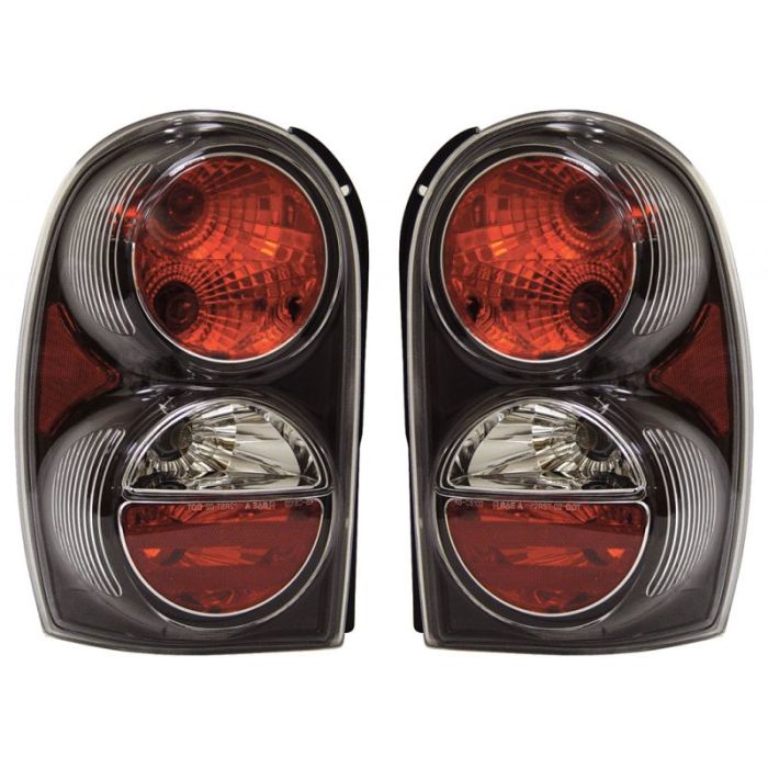 TAILLIGHTS 02-UP JEEP LIBERTY CHROME