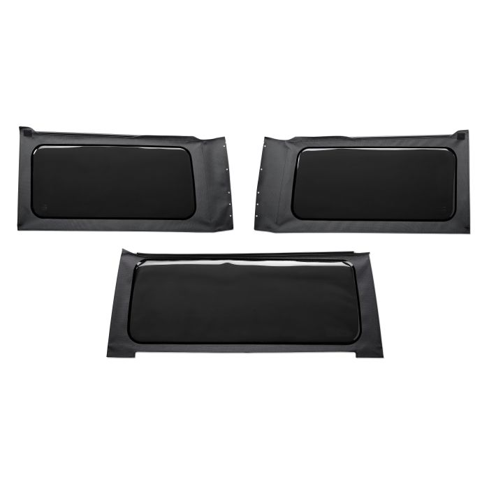 OE JL Replacement Windows - Jeep 2018-23 Wrangler JL (2-Door Black Vinyl; Tinted)