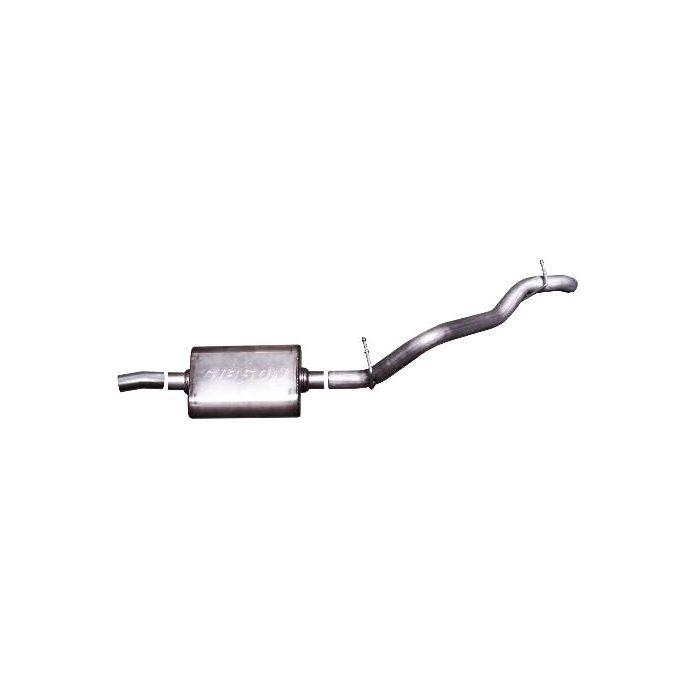 Gibson 617305 Stainless Steel Cat-Back System for 97-99 Jeep Wrangler TJ with Rubicon Express & Skyjacker Long-Arm Lift Kits