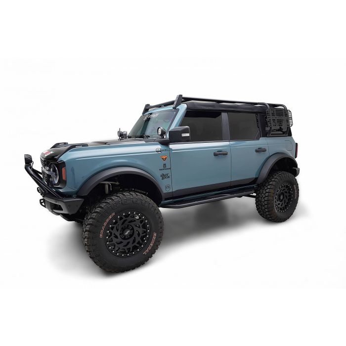 ZROADZ 2021-2023 Ford Bronco Soft Top Rack with Large MOLLE Panels for 4 Door Models