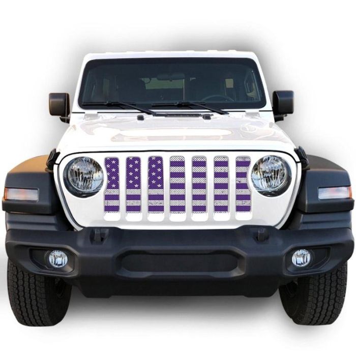 UTS JL DIST WHITE/PURP GRILLE INSERT WITH TRAIL CAMERA