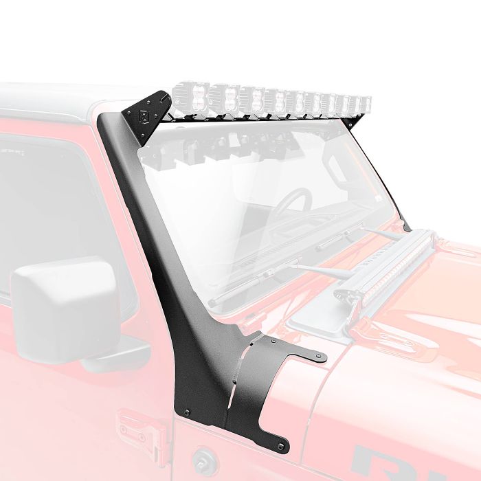 ZROADZ  Multi-LED Roof Cross Bar with A-Pillar Brackets for 18-23 Jeep Wrangler JL & Gladiator JT