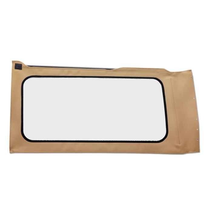 OE JL Replacement Windows - Jeep 2018-23 Wrangler JL (Quarter Left Hand; 2-Door; Tan Twill; Clear)