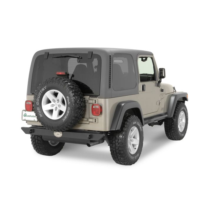 Rock Hard 4X4 RH2001-AC Rock Hard Rear Bumper For 76-06 Jeep CJ, Wrangler YJ, TJ & Unlimited 