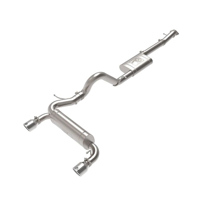 Vulcan Series 3 IN to 2-1/2 IN Stainless Steel Cat-Back Exhaust System Polished Ford Bronco 2021 L4-2.3L (t)/V6-2.7L (tt)