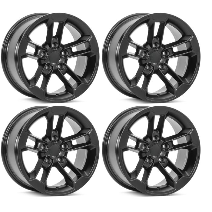QUAD 41 WHEEL 17X8.5 SAT BLK KIT OF 4
