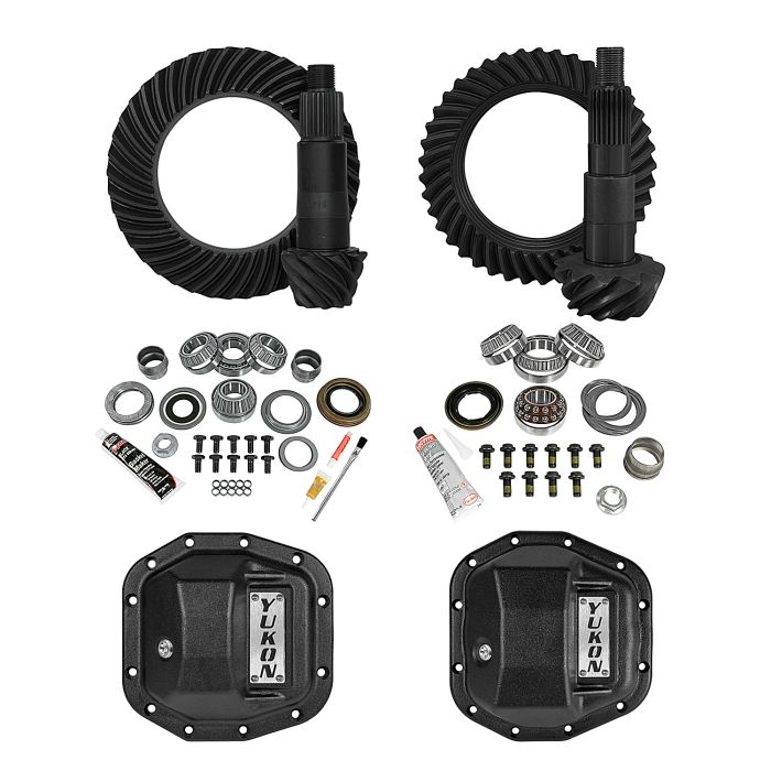Yukon Gear & Axle  Ring and Pinon Gear Kits for 18-22 Jeep Wrangler JL with Front M186 & Rear M220 Axles