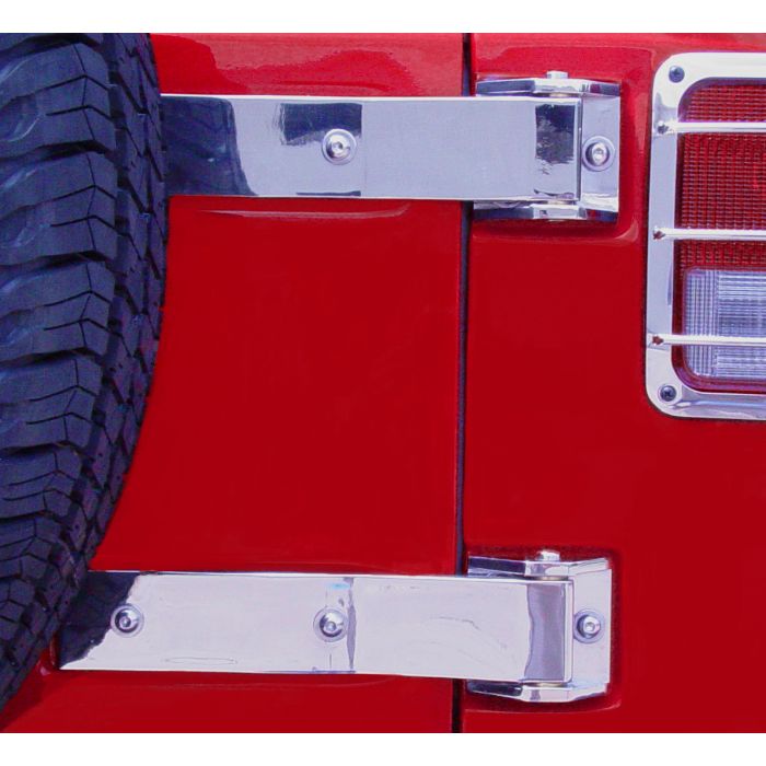 Kentrol  Stainless Steel Tailgate Hinges for 07-18 Jeep Wrangler JK