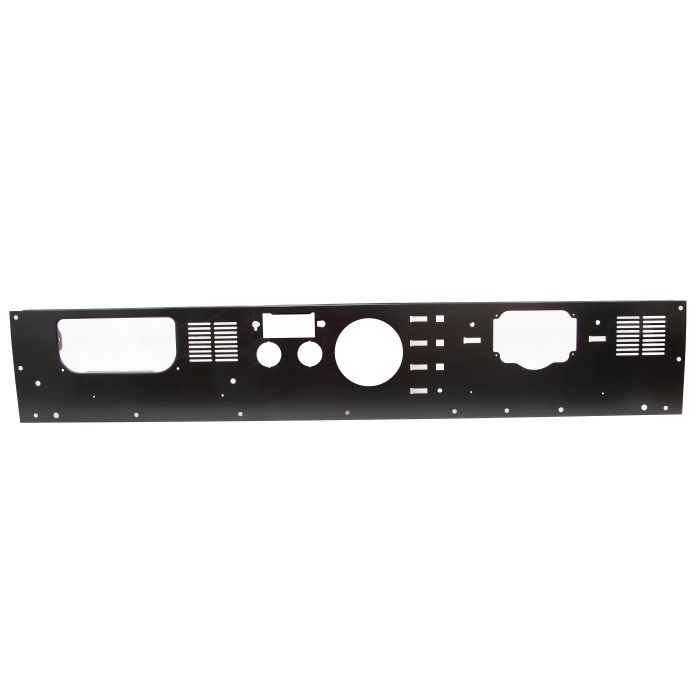 Kentrol  Dash Panel with Radio Opening in Stainless Steel for 77-86 Jeep CJ-7