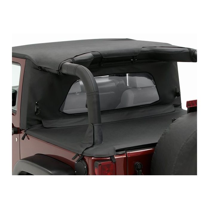 Bestop 80041-35 WrapAround Windjammer in Black Diamond for 07-18 Jeep Wrangler JK 2 Door