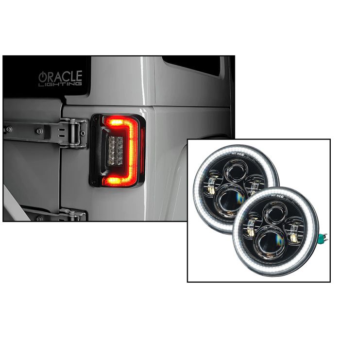 Oculus LED Headlight with Flush Mount Taillight 07-18 JK