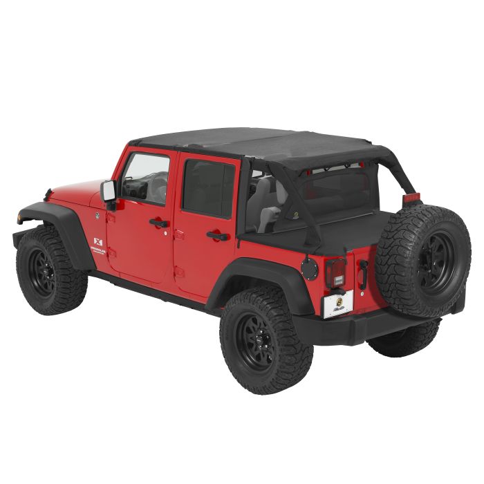 Bestop  Duster & Windjammer in Black Diamond with Mesh Safari Bikini for 07-09 Jeep Wrangler Unlimited JK 4 Door