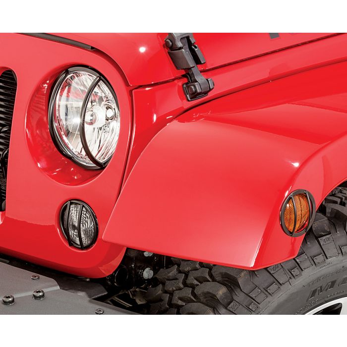 Rampage Products  Front Euro Light Guards for 07-18 Jeep Wrangler JK