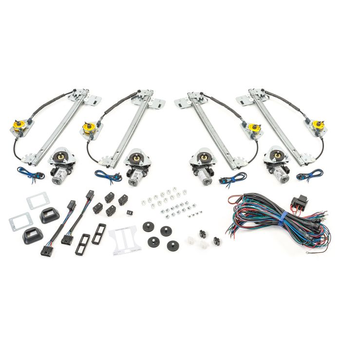 Electric-Life JE-18-4407 Direct Fit - Power Window Kit for 07-18 Jeep Wrangler Unlimited JK 4 Door